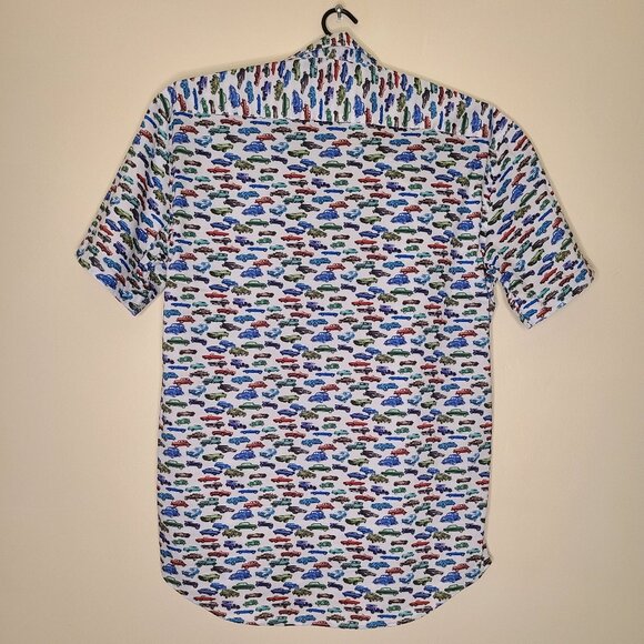 Thomson & Richards Classic Car Short Sleeve Button Down Shirt - Picture 5 of 5